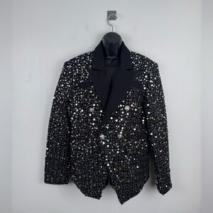 ORTTU Men Lucien Blazer Jacket Sequin Size Small